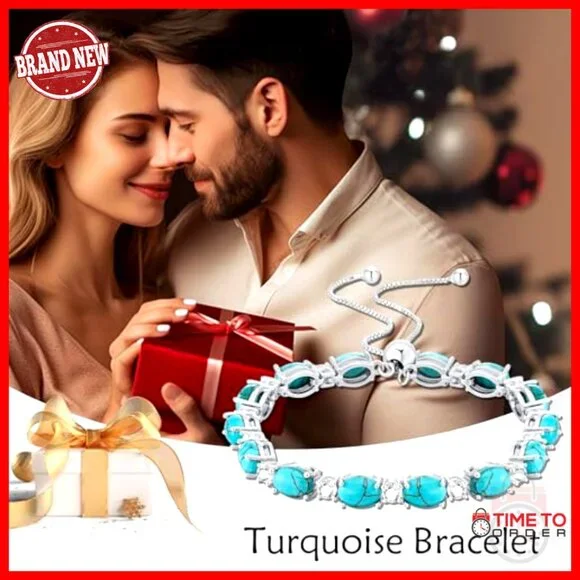 925 Sterling Silver Tennis Bracelet Adjustable 7 Inch Western Boho - Picture 6 of 7